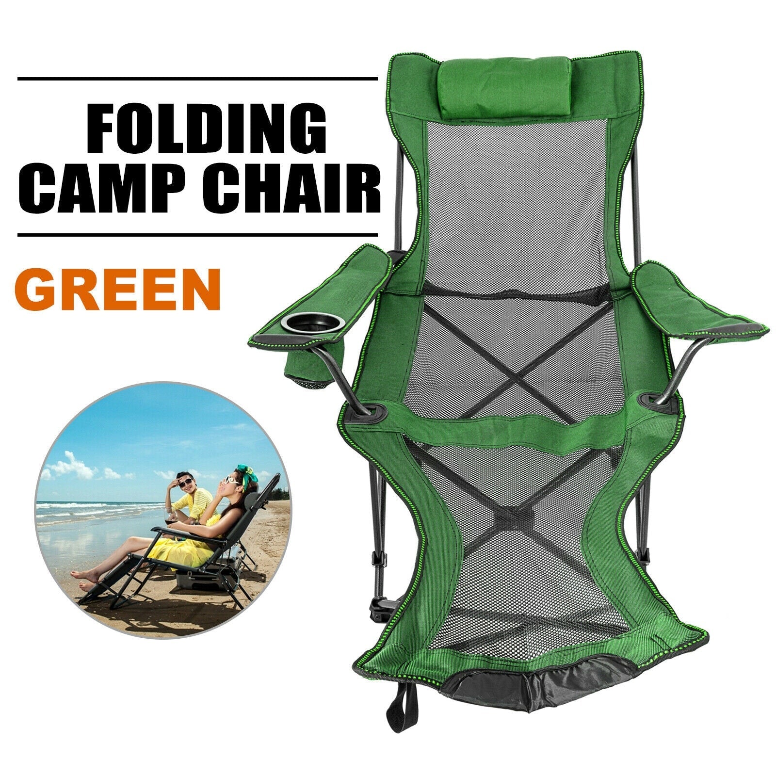 VEVOR Outdoor Folding Camp Chair Backrest